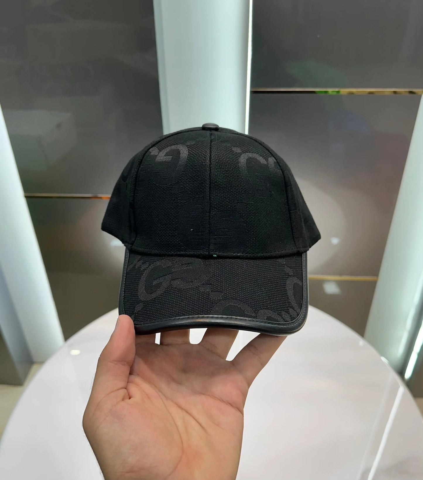 Gucc i Black Monogram 003 Premium Imported Cap