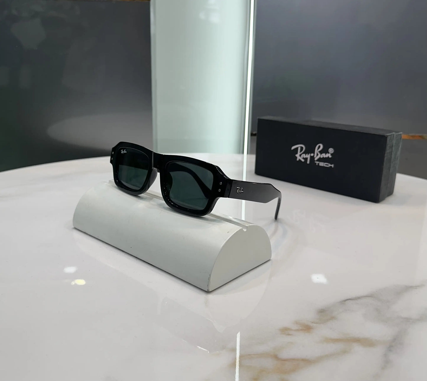 Rayban Gloss All Black Premium Shades 2218