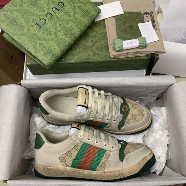 Gucc_i screener dirty sneaker semi ua og packing