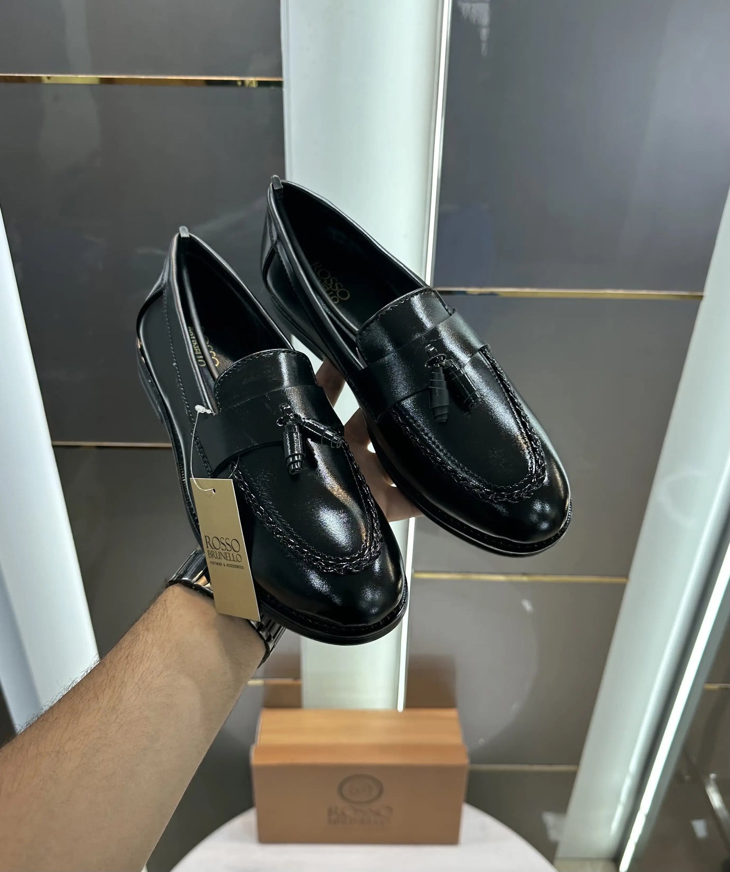 Rosso_Brunello Black Premium Formal Loafer