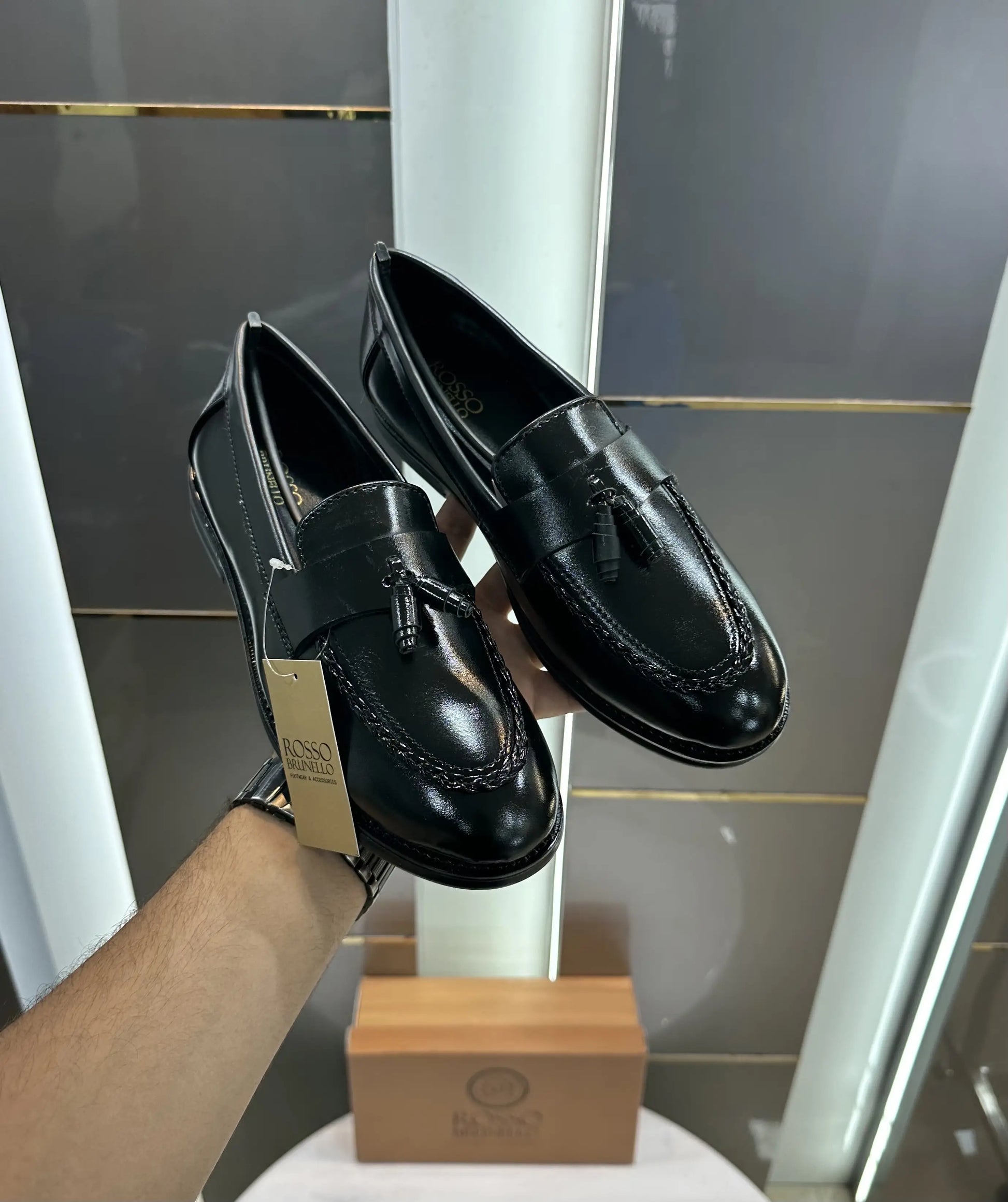 Rosso_Brunello Black Premium Formal Loafer