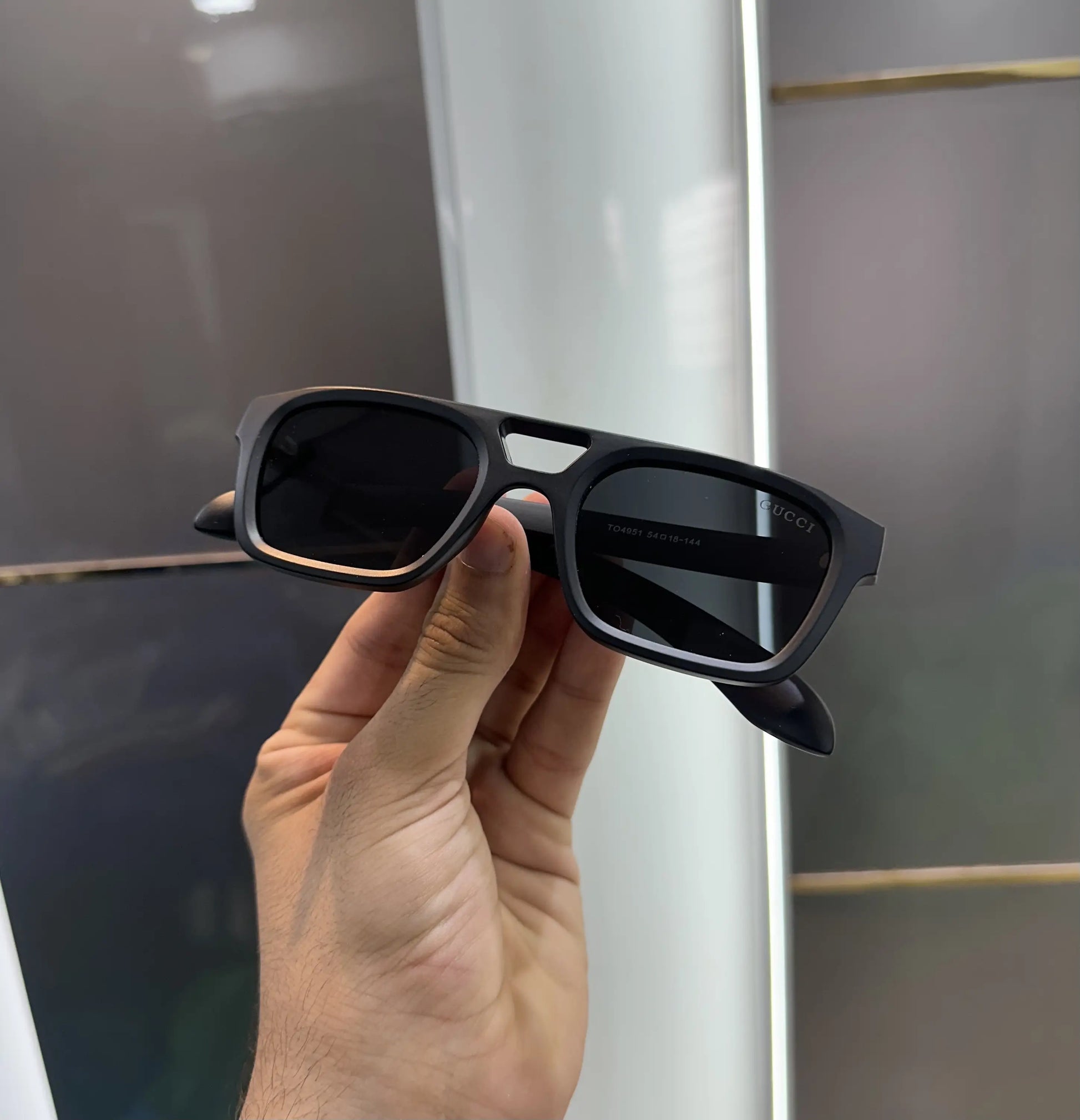 Gucci White Black Premium Shades 4951