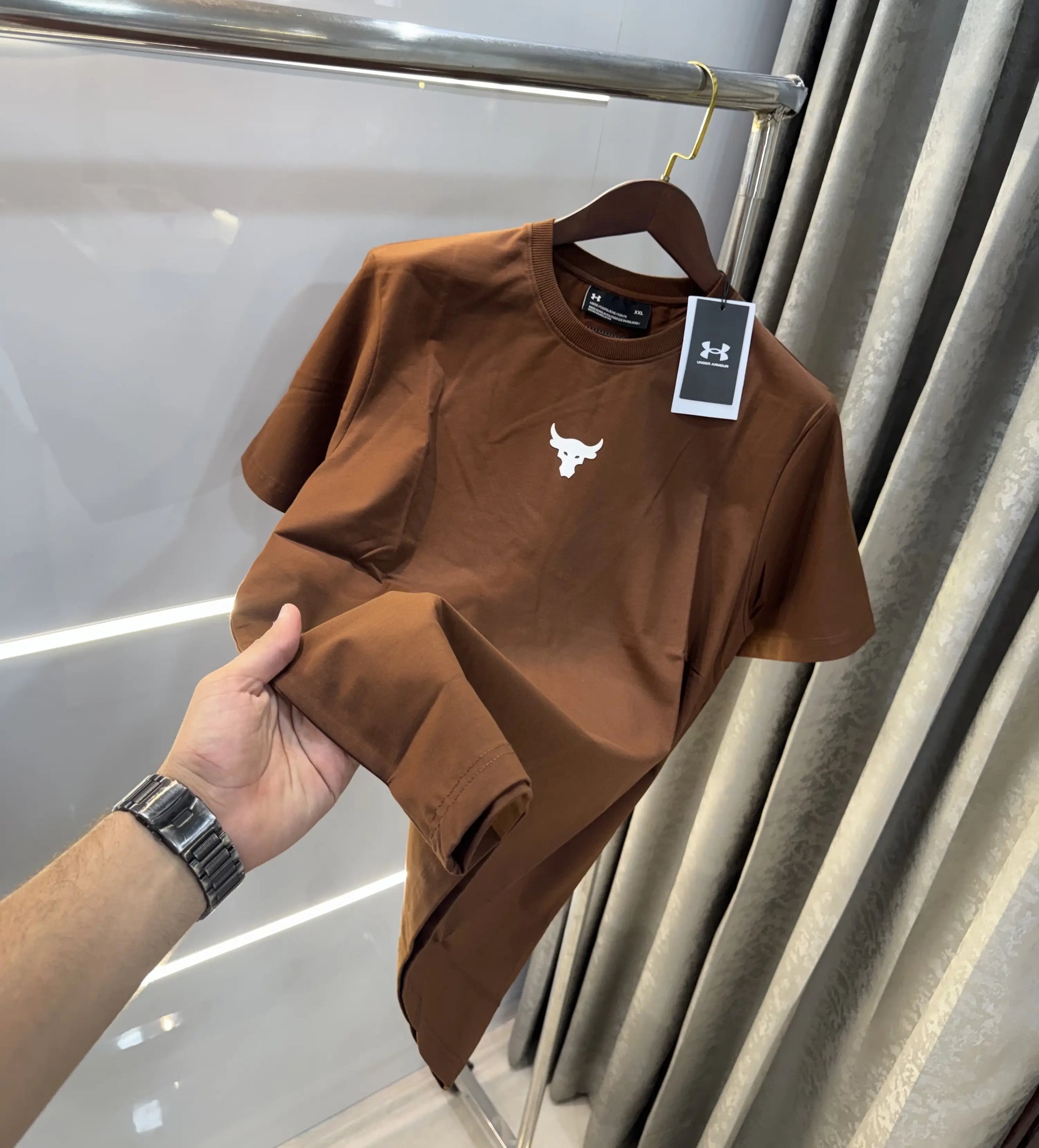 Under Armour Brown Imported T-Shirt