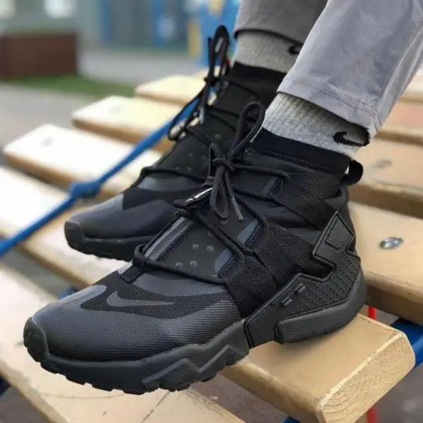 Nik_e Huarache Gripp Gs Triple Black