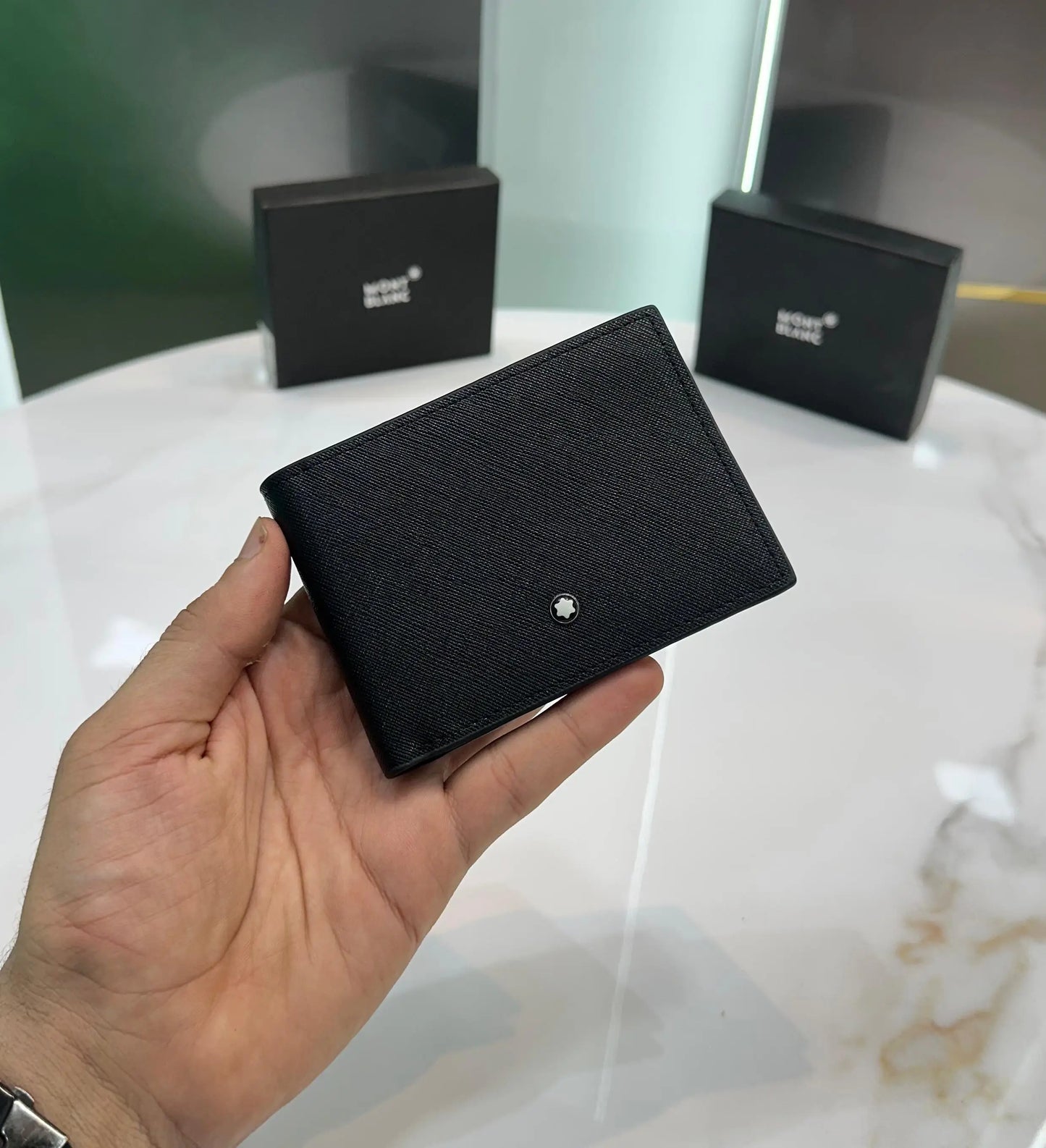 Mont Blan c Black 002 Premium Wallet