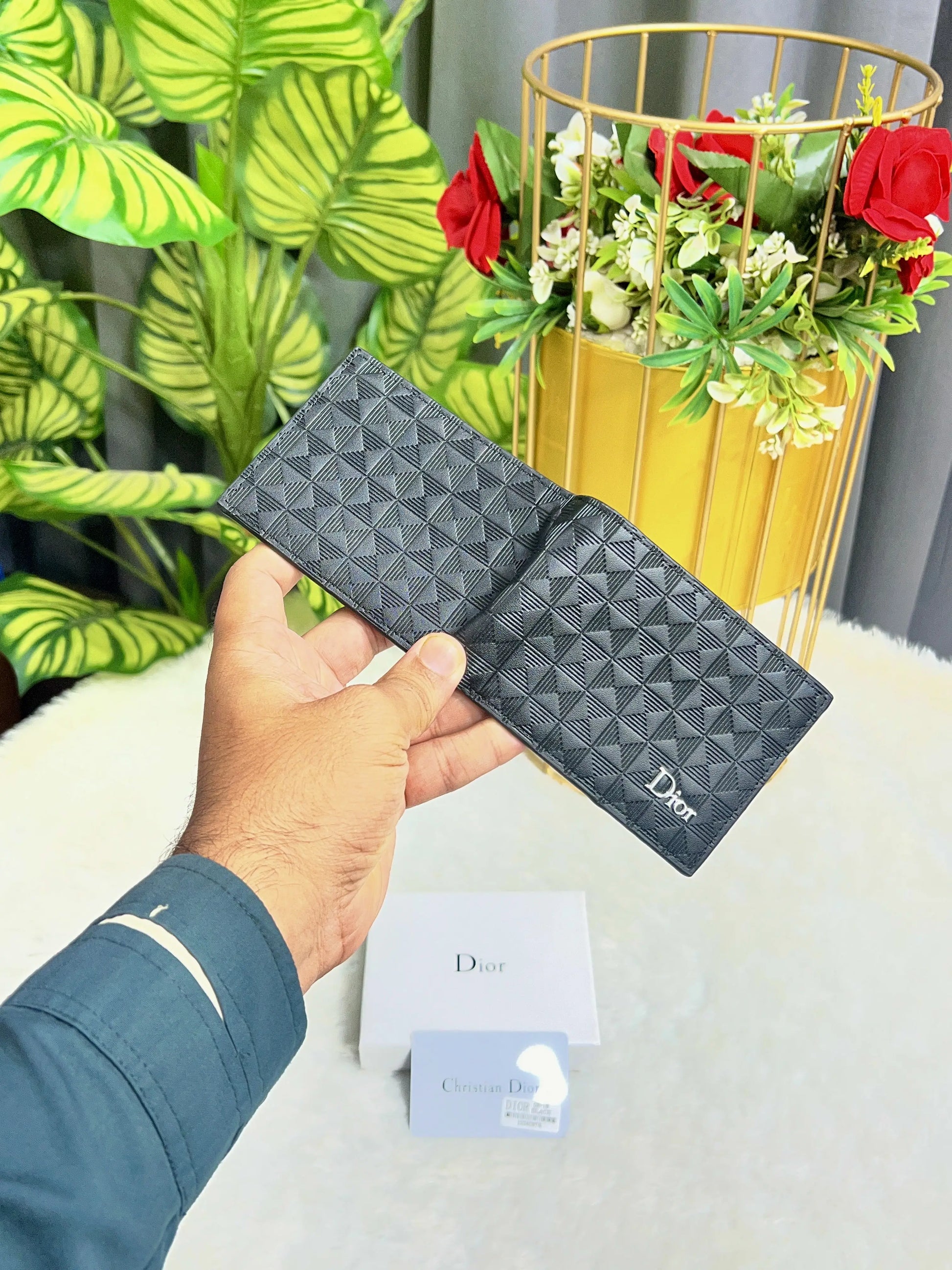 DIOR PREMIUM QUALITY IMPORTED EXTRA SOFT WALLETS WITH OG BOX