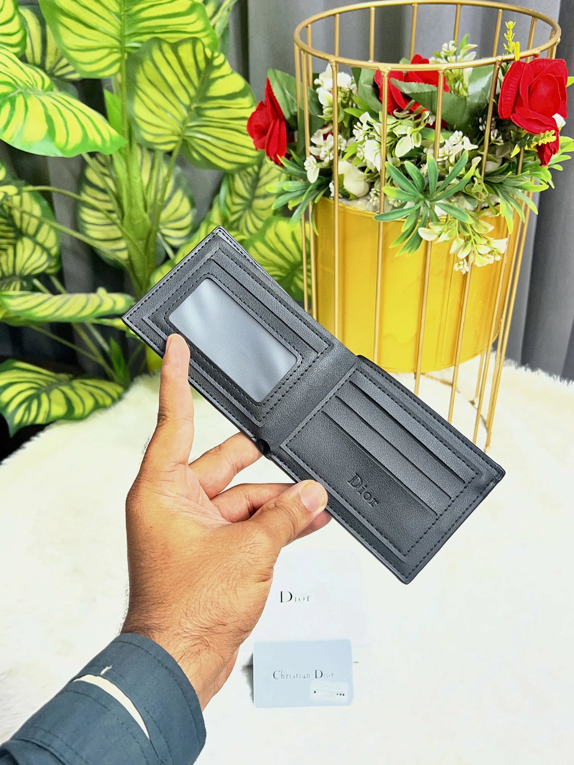 DIOR PREMIUM QUALITY IMPORTED EXTRA SOFT WALLETS WITH OG BOX