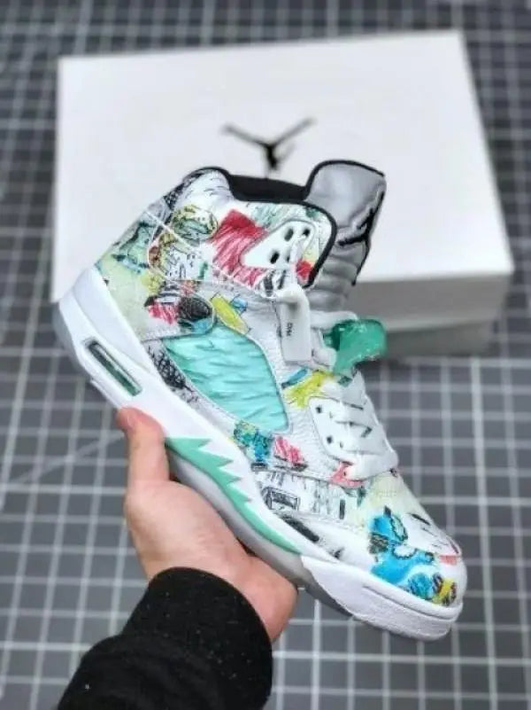 Jordan Retro 5 Wings Glow in Dark Reflective