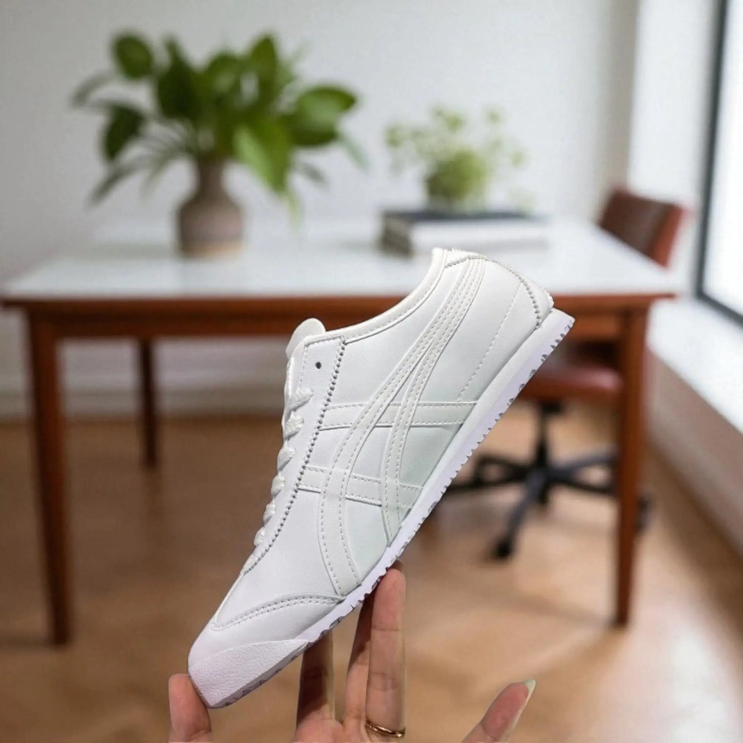 Onitsuka Tiger Mexico 66 Full White  Mens 7A Sneakers D-1908