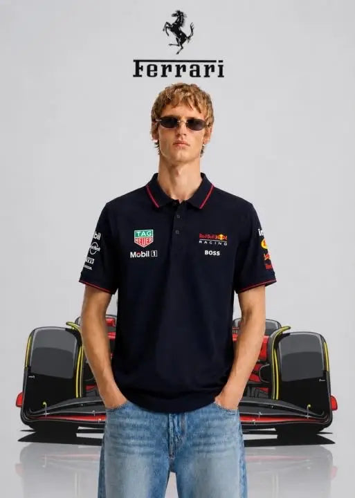 R!ED BULL EDITION BOSS IMPORTED STORE ARTICLE POLO T-SHIRT