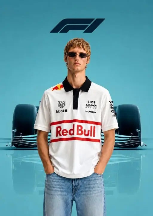 R!ED BULL EDITION BOSS IMPORTED STORE ARTICLE POLO T-SHIRT