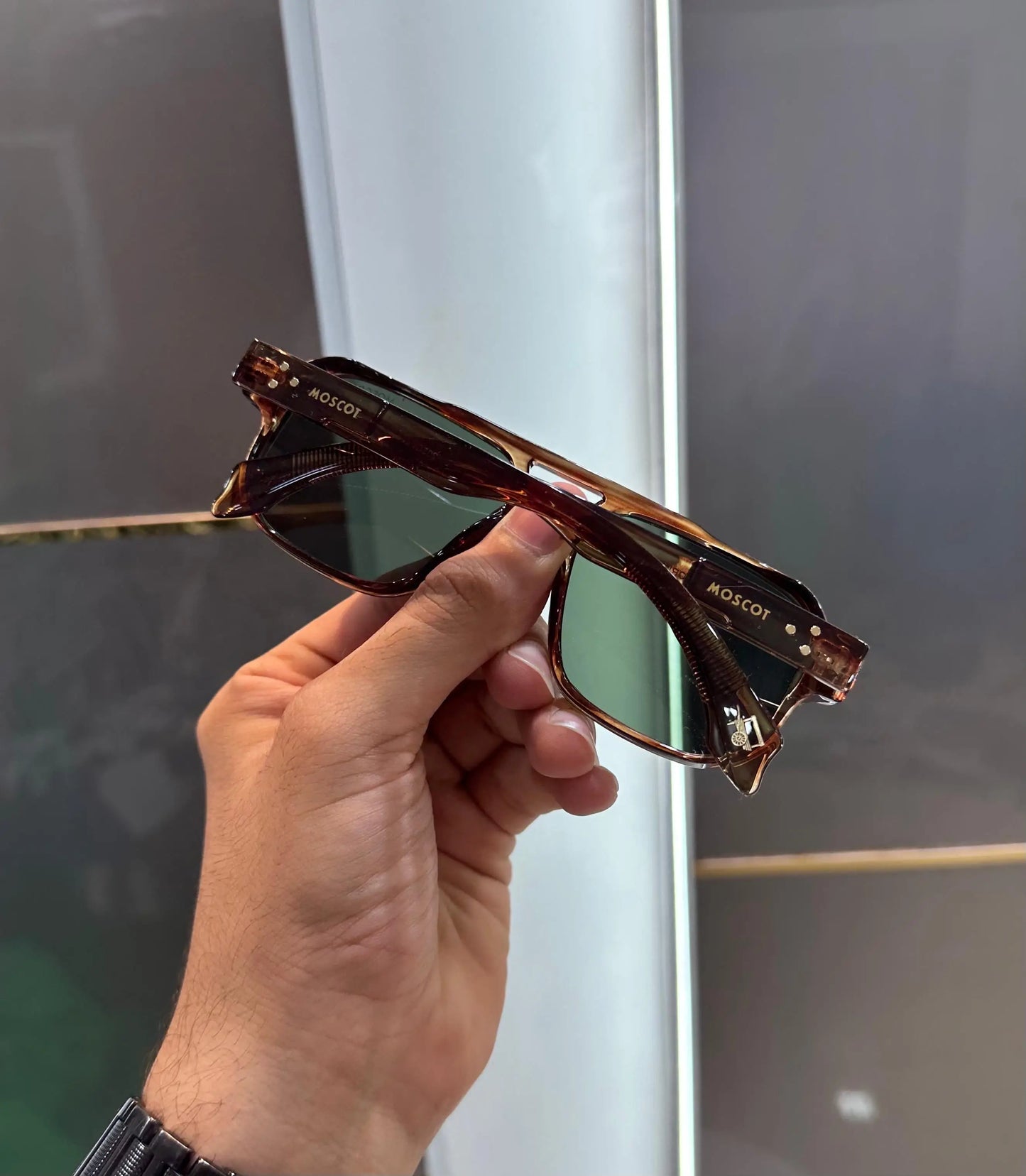 Moscot Orange Green Premium Shades 381