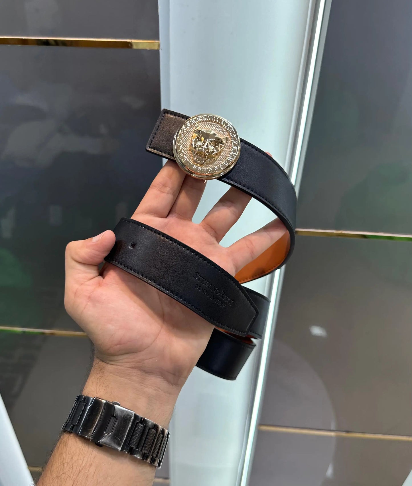 Steffano Ricc i Gold Premium Imported Belt
