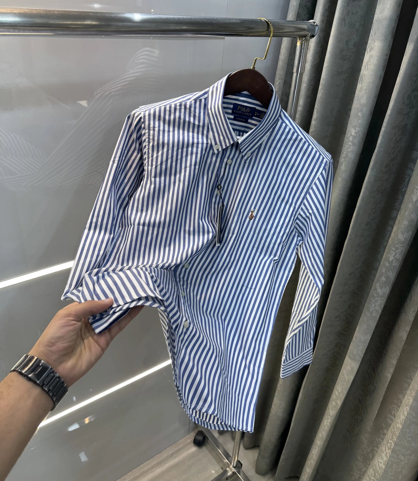 Ralph Lauren Blue Strip Premium Shirt