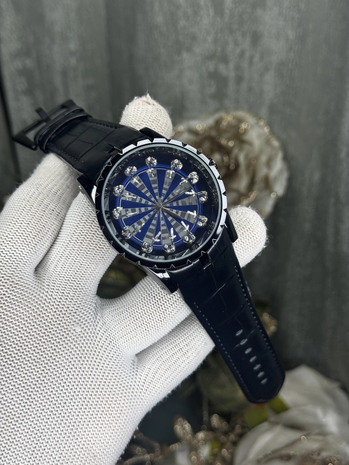 Roger Dubuis Silver Blue Onola Twelve Knights Premium Watch