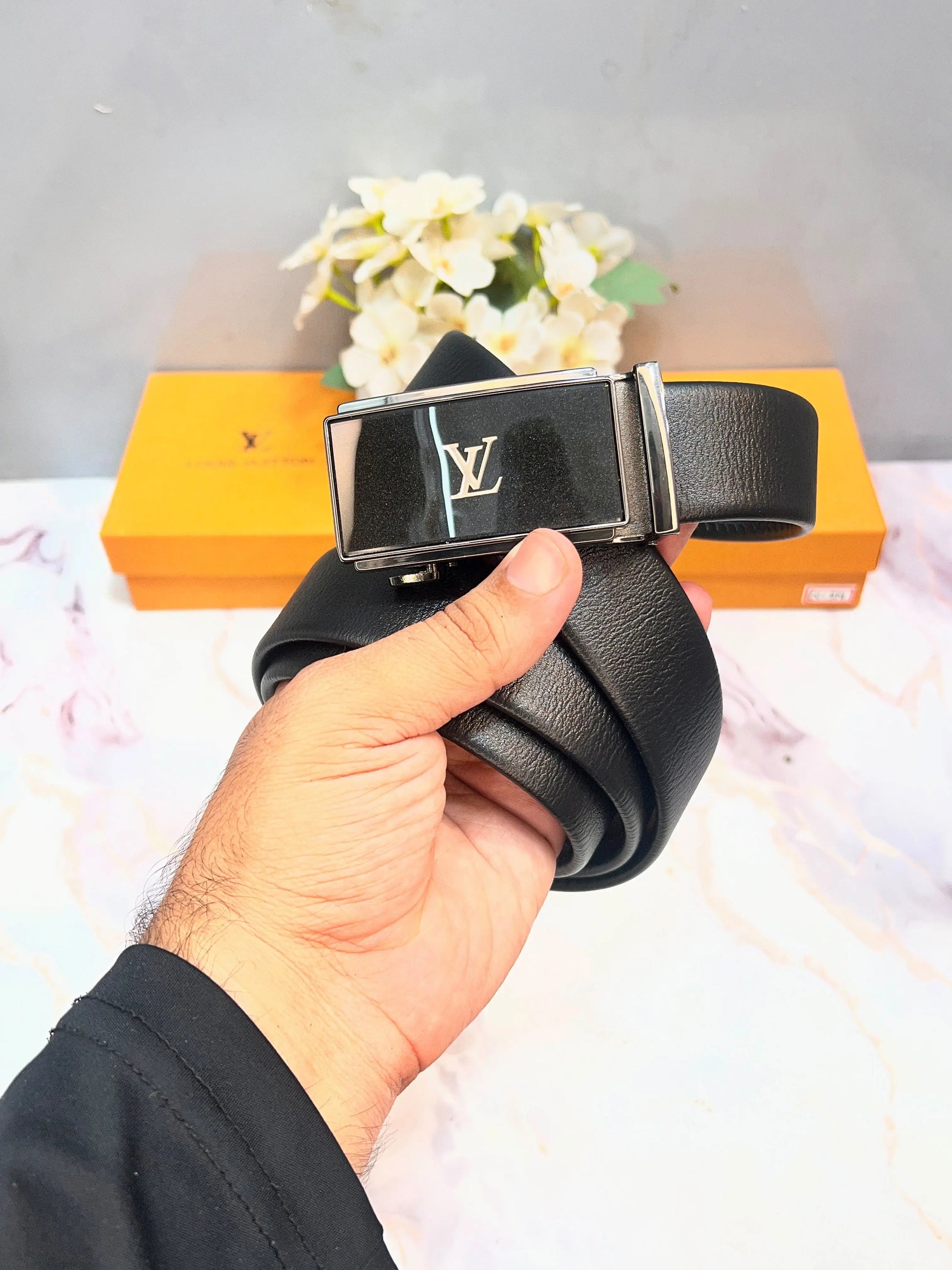 LV LOUIS VUITTON PREMIUM QUALITY AUTOLOCK BELT WITH OG BOX