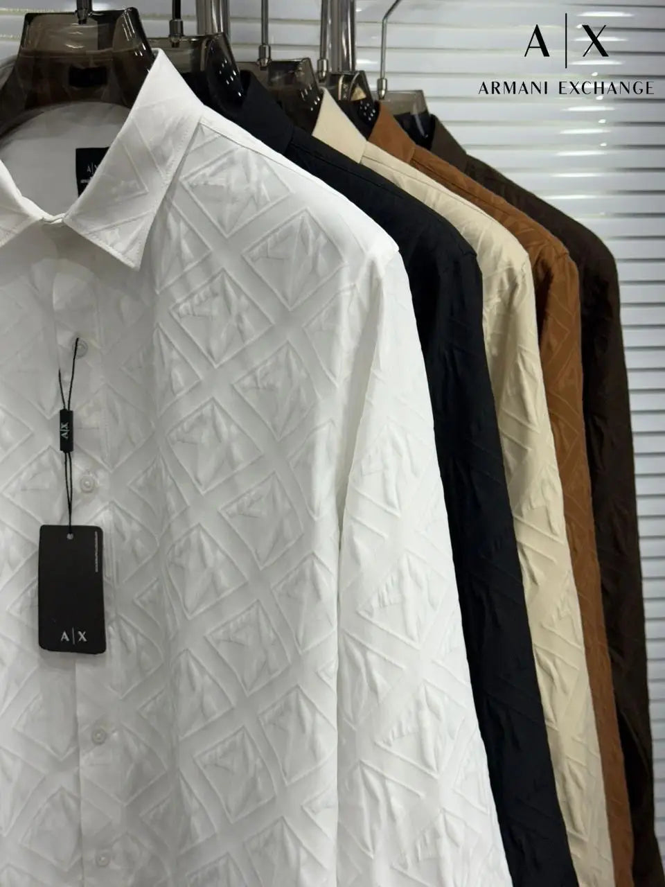 Arman i Exchange Cream Luxury Shirt With Premium Box Packing